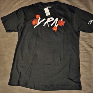 3/$25 🆕 YRN | "Blessed Up" Rose Tee- Shirt size Large